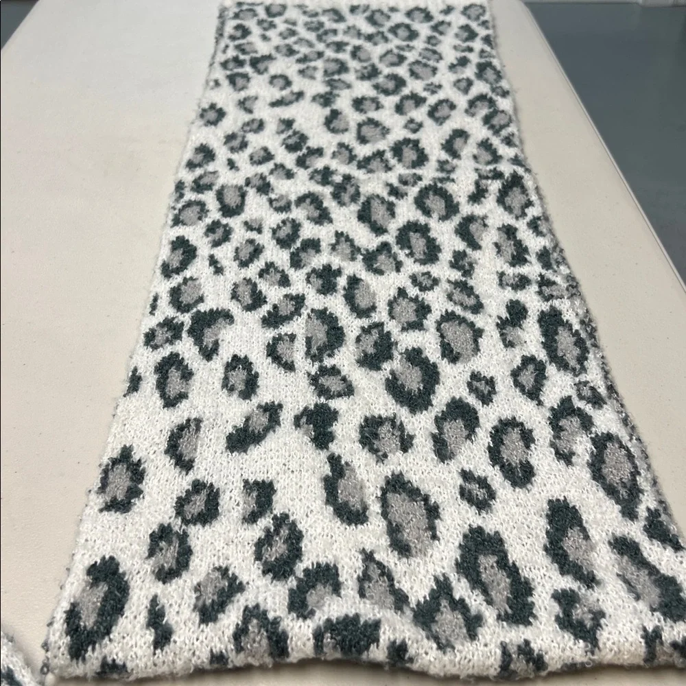 Leopard Print Woman’s Beanie and Scarf Set by CC
